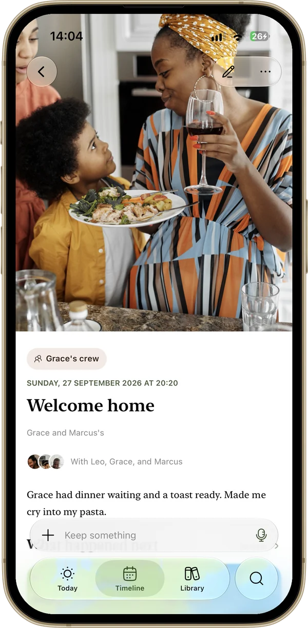 A memory in Memoir: Welcome home, with Leo, Grace and Marcus